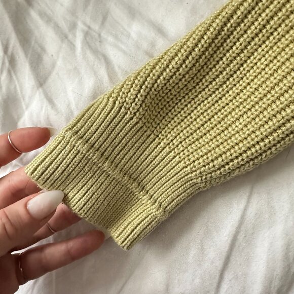 Lululemon Ribbed Turtleneck Sweater Dew Green M/L - Picture 5 of 10